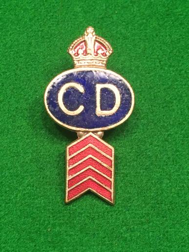 Civil Defence War Service lapel badge. 