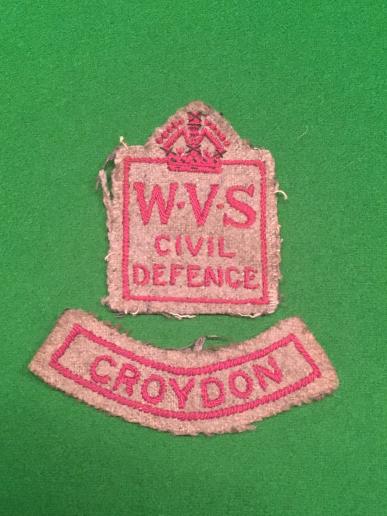 First Pattern WVS Arm Badge and Name Tab.