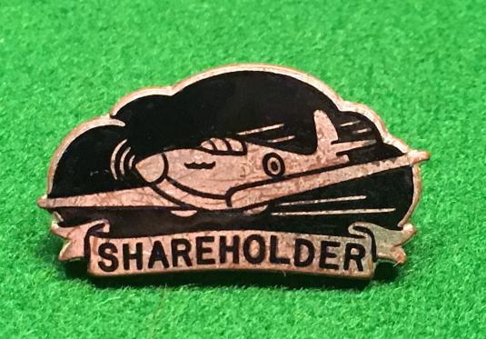 Spifire ' Shareholder ' badge.