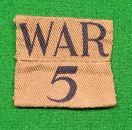 5th Warwickshire Battalion Home Guard titles.