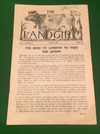 July 1943 Edition of the Land Girl.