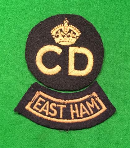 East Ham Civil Defence Insignia.