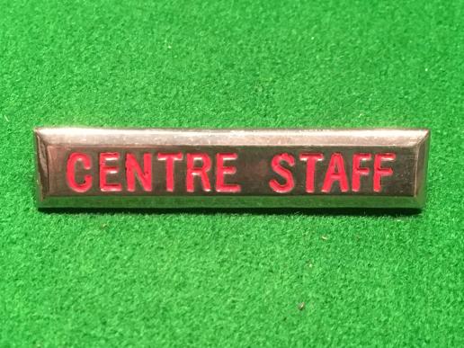 WVS Centre Staff ' rank ' bar.