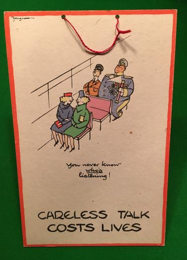 Careless Talk Costs Lives poster by Fougasse. 