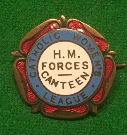 Catholic Women's League Forces' Canteen Workers Badge.