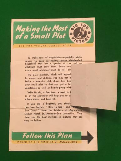 Dig For Victory leaflet No.23 ' Making the Most of a Small Plot '.