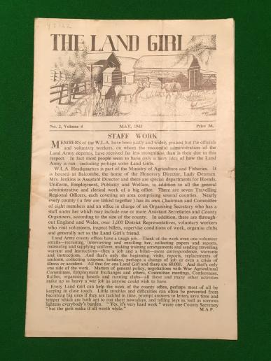 May 1943 Edition of the Land Girl.