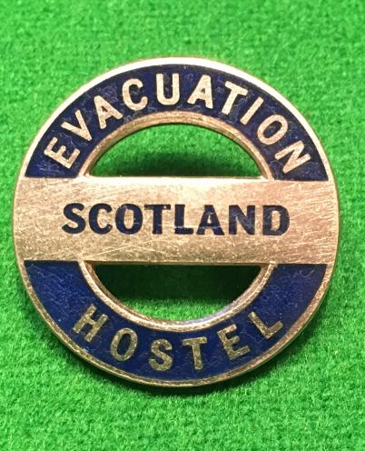 Evacuation Hostel lapel badge - Scotland.