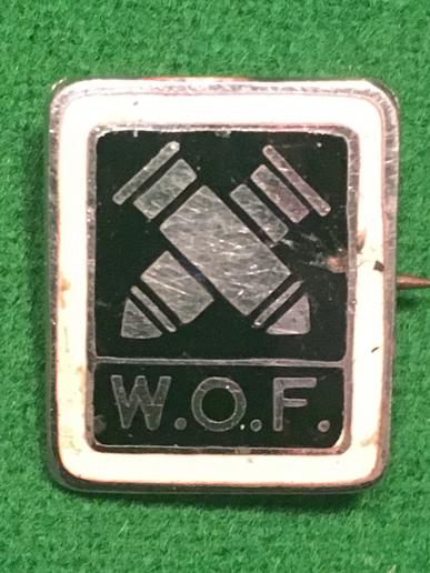 W.O.F. Ordnance Factory Badge.