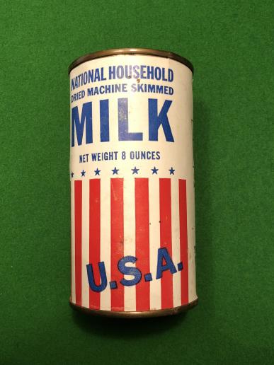 Wartime US supplied National Household Dried Milk.