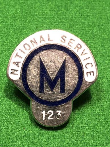 National Service Lapel Badge.