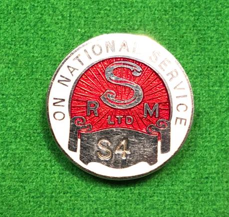 SRM Ltd. National Service Lapel Badge.