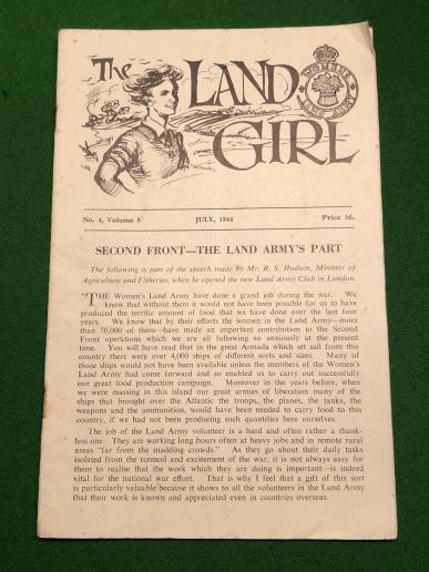 July 1944 Edition of the Land Girl.