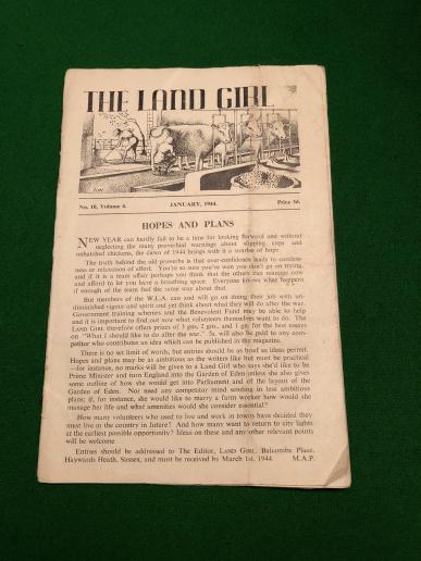 January 1944 Edition of the Land Girl.