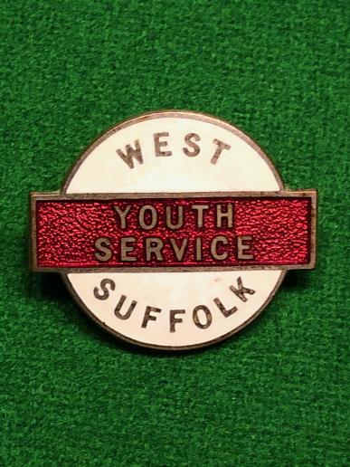 West Suffolk Youth Service Squad lapel badge.