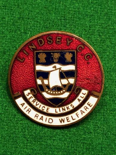 Lindsey County Council Air Raid Welfare Badge.