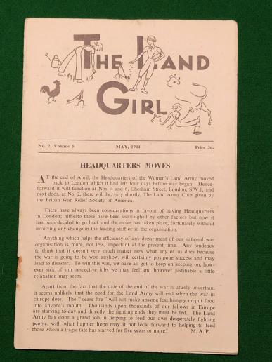 May 1944 Edition of the Land Girl.