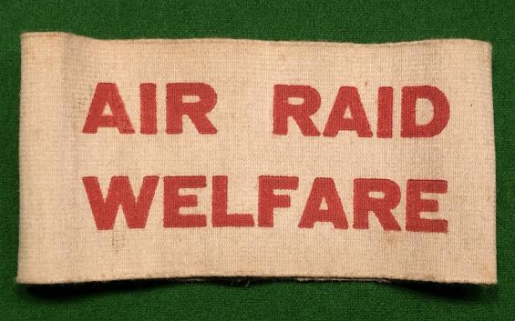 Air Raid Welfare Armband.