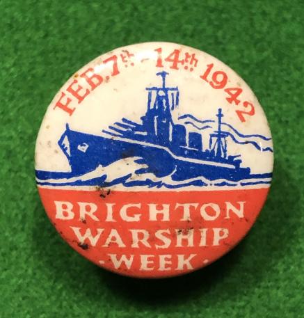 Brighton Warship Week badge.