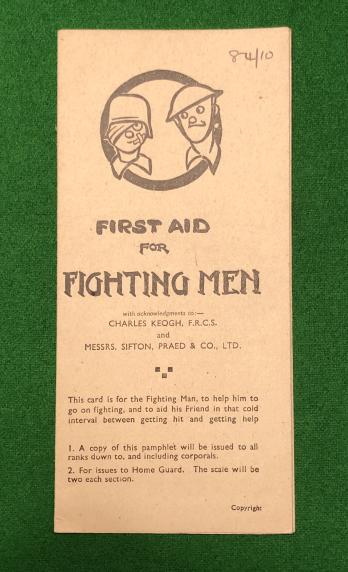 First Aid for Fighting Men.