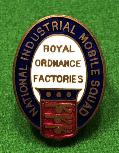 R.O.F. National Industrial Mobile Squad Lapel badge.