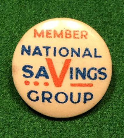 National Savings Group member's badge.