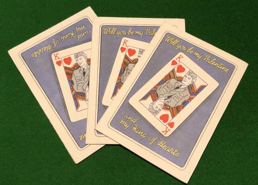 Wartime Valentines Cards - R.A.F. Theme.