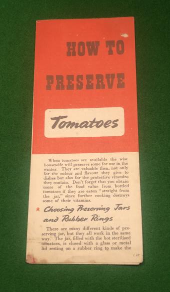 Ministry of Food Leaflet - Tomatoes.