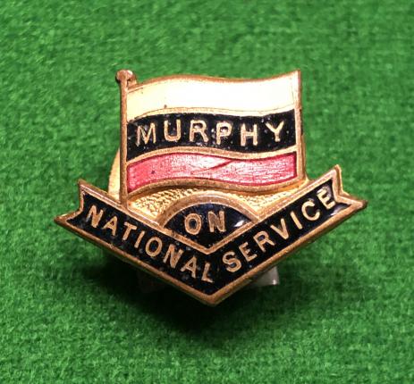 On National Service Badge - Murphy.