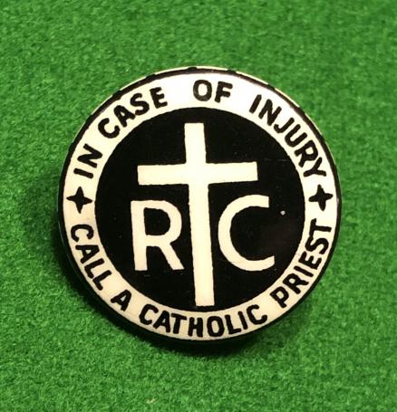 Roman Catholic air raid injury badge.