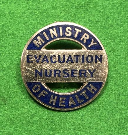 M.O.H.Evacuation Nursery badge.