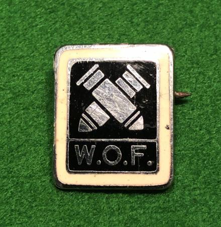 W.O.F. Ordnance Factory Badge.