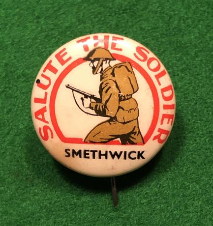 Salute the Soldier pin badge - Smethwick.