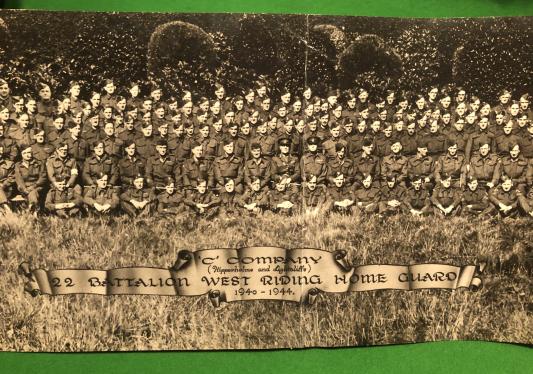 Home Guard Group Photograph - C Company 22nd West Riding Btn.