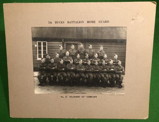 7th Bucks Battalion Home Guard Photograph.