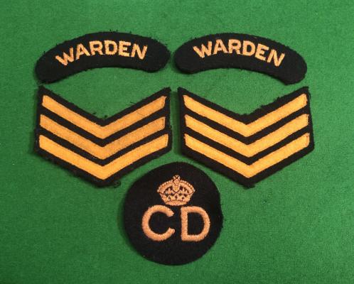 Head Warden / Post Warden (London) Insignia Grouping.