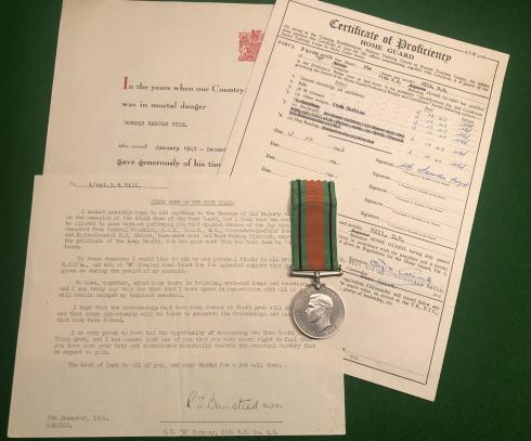 11th West Riding ( Tadcaster ) Battalion HG Defence Medal Grouping.