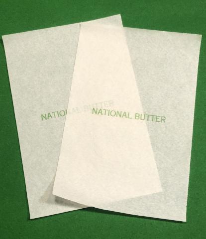 National Butter wrapping.