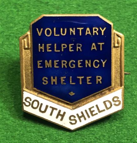 South Shields Voluntary Helper at Emergency Shelter Badge.