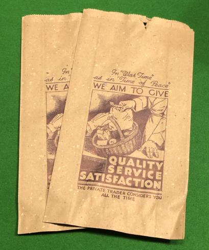 Wartime Brown Paper Bags.