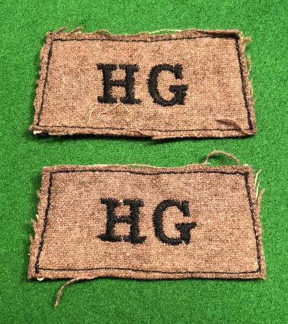 Home Guard slip on shoulder titles.