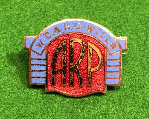 W.D. & H.O.Wills ARP Lapel Badge.