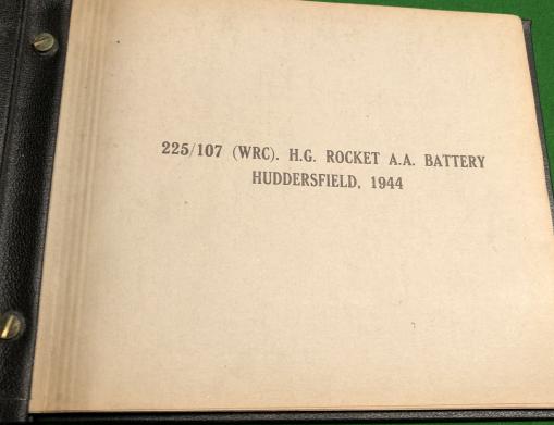 Huddersfield Home Guard Rocket AA Battery Photo Album.