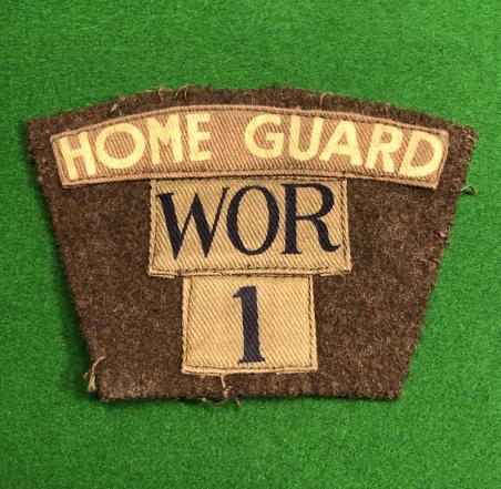 1st Worcestershire ( Worcester City ) Home Guard Battalion Titles.