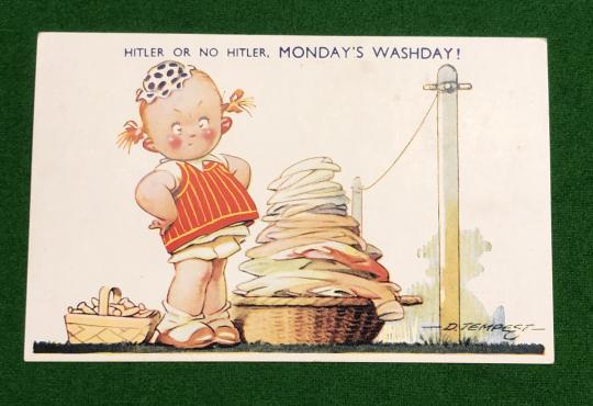 Comic postcard - Hitler.