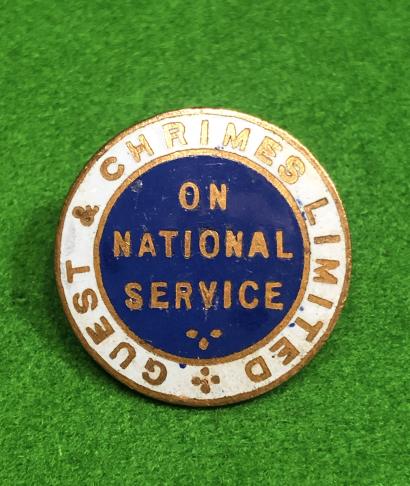 Guest & Chrimes National Service Lapel Badge.