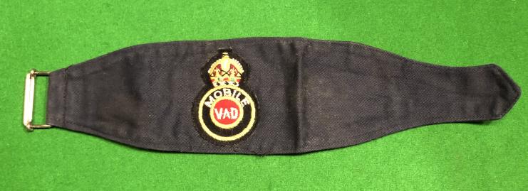 Mobile Voluntary Aid Detachment Armband.