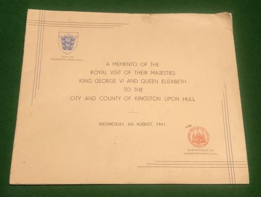 Momento of the Royal Visit to Hull August 1941.