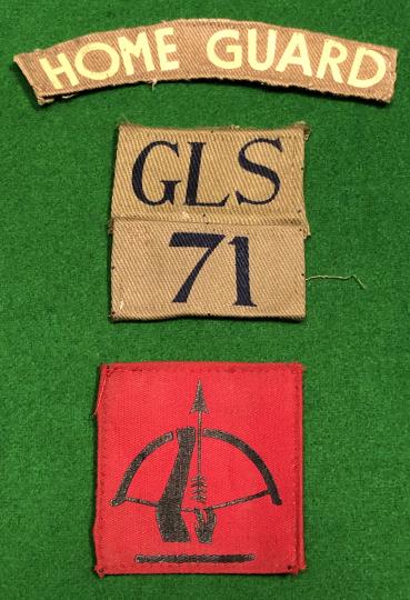 71st Gloucester Heavy Anti-Aircraft Battalion Home Guard titles.