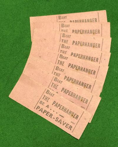 Wartime Bus Tickets with Waste Paper Slogan.